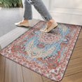 thumbnail image 3 of Retro Door Mat, 17 X 30 Inch Boho Pink Vintage Carpet Welcome Doormat Decorative Home Floor Mat, Non Slip Rubber Back and Strong Water Absorption for Outdoor Indoor Entrance Decor, 3 of 6