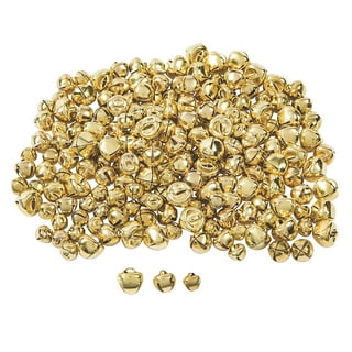 Art Cove 1 inch Large Gold Craft Jingle Bells Bulk Charms 54 Pieces