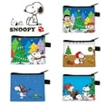 thumbnail image 2 of Monedero de dibujos animados para niños, de Snoopy y Charlie Brown, de Navidad, bonito monedero corto de animación, para niño y niña, bolsa de almacenamiento para auriculares con monedas pequeñas, 2 of 5