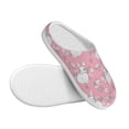 thumbnail image 3 of Lsque Rabbit And Flower Pattern Womens Comfort Cotton on Scuff With Memory Foam and Anti-skid Sole Slipper-35/36, 3 of 7