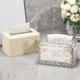 thumbnail image 1 of Organizador para caja de pañuelos | Diseño acrílico plástico blanco transparente | Soporte para pañuelos faciales con ranura para teléfono móvil para baño, cocina, dormitorio y encimera, 1 of 6