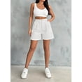 thumbnail image 6 of EMMIOL Women's High Waisted Wide Leg Denim Shorts Stretchy 2026 Summer Casual Jean Shorts with Pockets Trendy Loose Fit Y2K Streetwear, 6 of 9