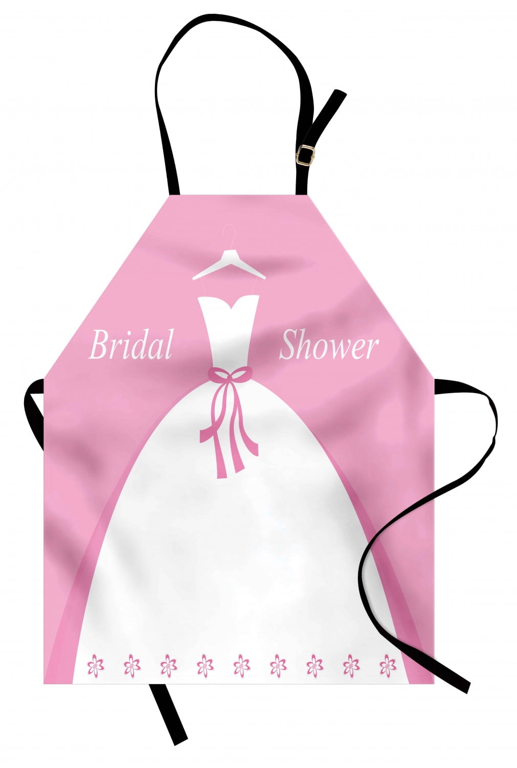 Bridal Shower Apron Celebration Bride Party Wedding Dress with Shadow
