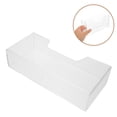 thumbnail image 3 of Servilletero de acrílico transparente para mesa - Bandeja para toallas de invitados - Dispensador de pañuelos vertical impermeable para cocina, comedor, bar, oficina o restaurante, 3 of 5