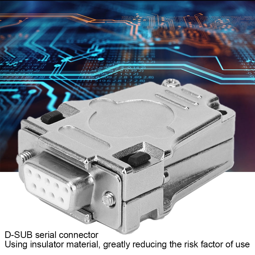 Conector serial de pines, DB9S-180 Conector SUB de puerto serial D-SUB ...