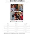 thumbnail image 4 of Dd Hip Hop Osama Flannel Blanket Air Conditioning Blanket Nap Blanket Sofa Throw Blanket Throw Blankets 50"X40", 4 of 6