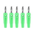 thumbnail image 2 of Conectores de cable de tornillo de altavoz de banana de 4mm Uxcell, conectores jack verdes de 10A, 5 paquetes, 2 of 5