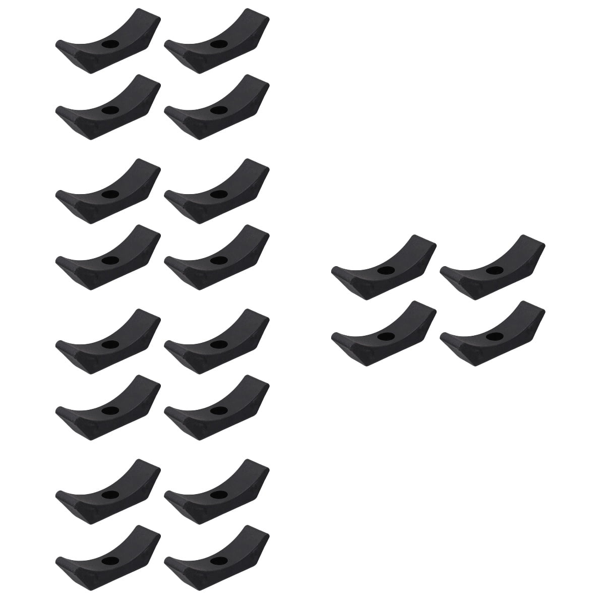 Zoyueyie 20 Pcs Dumbbell Saddles Plastic Dumbbell Cradles Replacement Dumbbell Racks