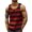Red, variant on Mens Workout Tank Tops Beach Summer Sleeveless Shirts Men's Striped Tank Top Casual Summer Beach Tee Tops Sleeveless Crew Neck T Shirts Color Block Tees Black L