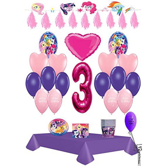 My Little Pony 3rd Birthday Ultimate Party Pack 61pc.