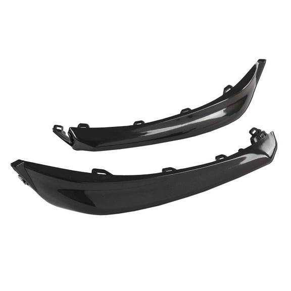 CROSSDESIGN Black Front Bumper Lower Trim Molding Set Fit for 2018-2020 Toyota Camry SE/XSE