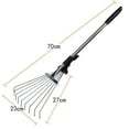 Rake Garden Leaf Tools Yard Leaves Metal Rakes Handle Grasstool