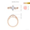 thumbnail image 5 of ANGARA IGI Certified Lab Grown 1 Ct Diamond Engagement Ring for Women in 14K Rose Gold (Size-10x5mm| Color-F-G| Clarity-VS) | April Birthstone, Anniversary, Jewelry Gift for Women | Diamond Ring, 5 of 7