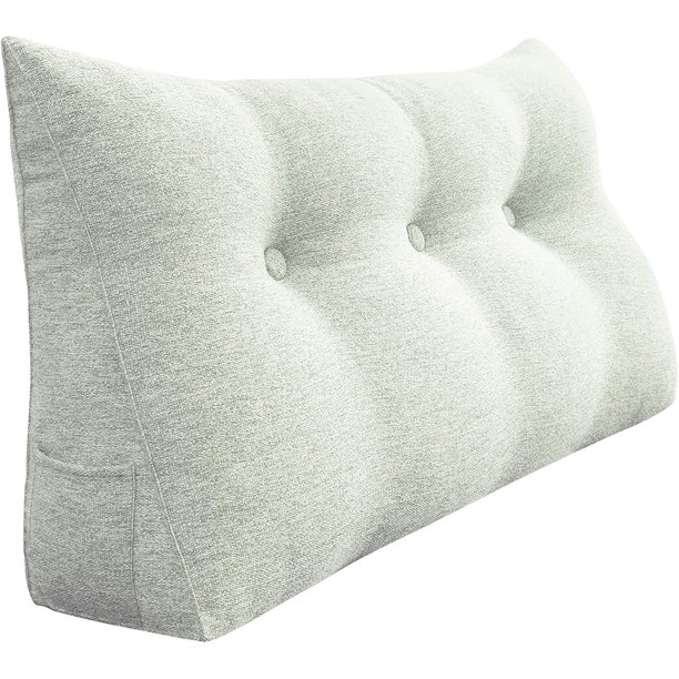 WOWMAX Sofa Daybed Large Filled Triangular Wedge Cushion Bed Backrest