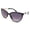 Black, variant on Women's Fashion Cat-Eye Horn Rimmed Sunglasses - Ava Gardner - Black