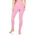 thumbnail image 2 of Overlap Waist Honeycomb Textured Butt Scrunch Sports Leggings - Rose, 2 of 4
