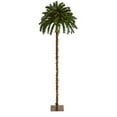 thumbnail image 3 of Nearly Natural 7' Prelit LED Christmas Palm Artificial Tree, Green, 3 of 9