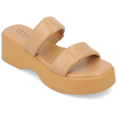

Journee Collection Womens Veradie Tru Comfort Foam Slip On Platform Sandals