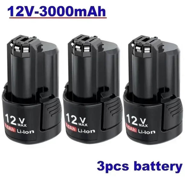 DASNITE 2Packs 4.0Ah 12V Battery Replacement for Bosch 12V Batteries BAT411