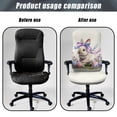 thumbnail image 4 of Renewold Office Chair Cover Decorative Rotating Chair Slipcover Stretch Soft Chair Protector Cover for Desk Computer Chair for Easter Decor, Retro Easter Bunny Egg Bow, S, 4 of 7