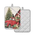 thumbnail image 2 of 2 Pack Pot Holders for Kitchen Heat Resistant Hot Pads Sets for Cooking Baking Christmas Decorations and Dogs, 2 of 7