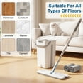 thumbnail image 3 of BIMZUC Reusable Mop Pads Refills, Floor Mop & Wet Mop Pads for Wet Jet, 12.99" x 4.92" 6-Pack Washable for All Floors, 3 of 9