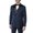 Midnight Blue, variant on Adam Baker Men's 91003 Formal Slim Fit 2-Piece Double Breasted Peak Lapel Tuxedo - Solid Black - 38S