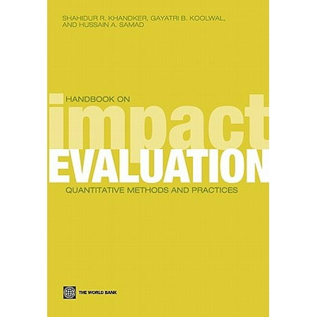 Handbook on Impact Evaluation : Quantitative Methods and