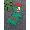 thumbnail image 3 of Christmas Adult Tube Socks with Cartoon Colorful Pattern Thick Holiday Slipper Sock Pack Gift, 3 of 8