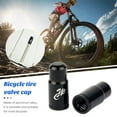 thumbnail image 3 of Pebbuoy 2Pcs Bike Tire Valve Stem Caps Dust-proof & Leak-proof Tire Air Valve Aluminum Alloy Cover Universal for Mountain Bikes Road Bike Motorcycles Bicycles, 3 of 7