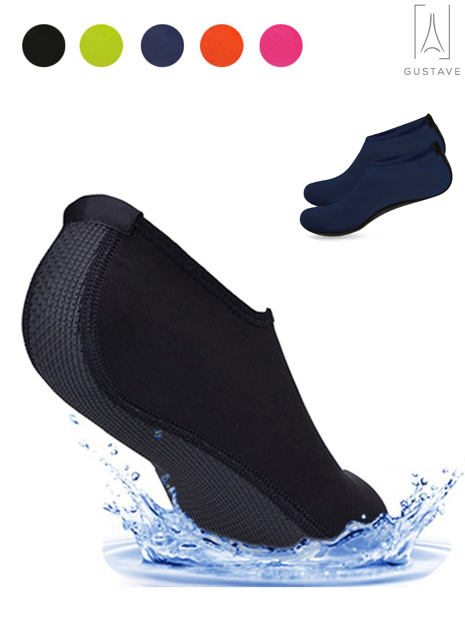 Men Women Skin Water Shoes Aqua On Surf Beach Slip Socks Yoga Exercise Pool Swim 