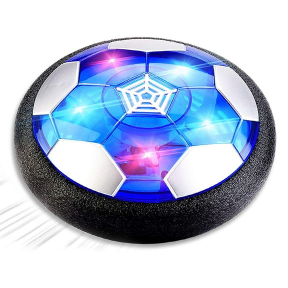 Rechargeable Hover Soccer Ball with LED Lights – Indoor Floating Soccer Toy for Kids 3-12, Soft Foam Bumper for Safe Play, Fun Air-Powered Sports Game for Boys & Girls