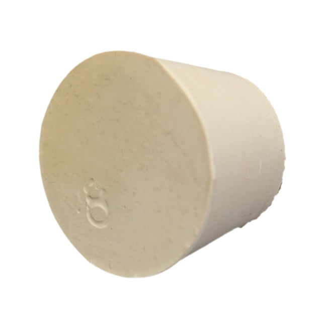 5x Laboratorio Tapones Tapón De Goma Sólida Tapón Frasco Tapones Para Tubos Cónicos 8 # Sunnimix Enchufe de goma