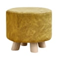 thumbnail image 3 of Lipstore Pouf Repose-Pieds Rond Petit Pouf Créatif pour Entrée Intérieure Chambre de Bébé Jaune, 3 of 8