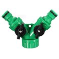 thumbnail image 3 of SPRING PARK Screw Hose Pipe Splitter Double Garden Hose Pipe Splitter Connector Adaptor Quick Turn Off Tap, 3 of 7