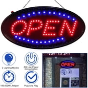 Moclever LED Open Signs for Business, 1.14lbs Neon Light Open Sign with Animated Motion Ultra Bright