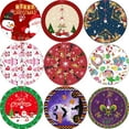 thumbnail image 2 of FlareFable 47" Christmas Tree Skirt, Colorful Christmas Pattern Tree Skirts, Perfect Christmas Tree Decorations, Cozy Plush Christmas Tree Decor, Christmas Home Decor Indoor Room Party Holiday Gift, 2 of 10