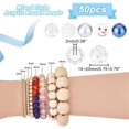 thumbnail image 3 of 50pcs 20mm Bubblegum Beads Chunk Beads Face Beads Pen Beads Acrylic Focal Beads Large Loose Beads Round Beads for DIY Pen Garland Jewelry Bracelet Necklace Pen Bag Chain Making, 3 of 9