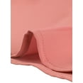 thumbnail image 6 of DARING DIVA Women's Ruffled Trim Pleated Plain Blouse Top XL Dark Pink, 6 of 7