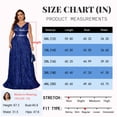 thumbnail image 6 of Plus Size Formal Dresses for Women with Embroidery Sequin and V-Neck, A-Line Maxi Dress for Wedding and Cocktail, 6 of 6