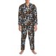 thumbnail image 3 of Balery Colorful Screws Pijama para Hombre de Dos Piezas con Manga Larga, Conjunto de Dormir y Descanso Suave con Bolsillos-Medium, 3 of 7