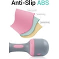 thumbnail image 4 of NiceC Adjustable Dumbbell, 11lb, 5-in-1 Weight Options, Non-Slip Neoprene, Pink Pair, for Home Gym, 4 of 8