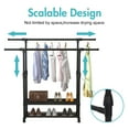 Clothes Racks, Portable Clothes Rack with Wheels,Rolling Clothes