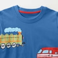 thumbnail image 6 of Bjutir Fall T Shirts For Boys Toddler Cartoon Car Print Long Sleeve Crew Neck Tops Comfort Soft Kids Daily Wear Tees Size 12 Months-7 Years, 6 of 9