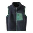 thumbnail image 3 of NIEWTR Fleece Lined Thickened Fall And Winter Vest For Baby And Young Kids A Warm Open Front Outerwear Vest Suitable For Boys And Girls, 3 of 5