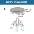 thumbnail image 2 of Shukii Stool Covers Round 4 Pack Grey L (14"-16")Stretch Bar Stool Covers Watedrproof PU Stool Cushion Round Bar Stool Seat Covers, 2 of 6