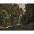 thumbnail image 3 of Peter Birmann 18x15 Black Modern Framed Museum Art Print Titled - The Giessen Near Zeglingen with Two Satyrs Playing the Panflute, 3 of 5