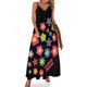thumbnail image 1 of Vestido sin mangas con flores alegres y coloridas, vestido de manga larga, vestidos de verano para mujer 2024, vestido de dama de honor para mujer, 1 of 7