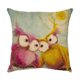thumbnail image 3 of Set of 4 45 * 45cm E-style Cushion Cover Cotton and Linen Sofa Home Decor Decorative Pillow Cases Classic Cushion Cover for Home Living Room Bedroom B, 3 of 5
