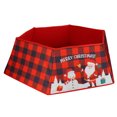 thumbnail image 1 of Snowflakes Tree Skirt, Santa Tree Skirt Red Non Woven Fabric Comfortable  For Party Christmas Decorations, 1 of 8